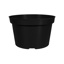 Round Pot HC Companies 9" x 6.5" Mum Pot Black