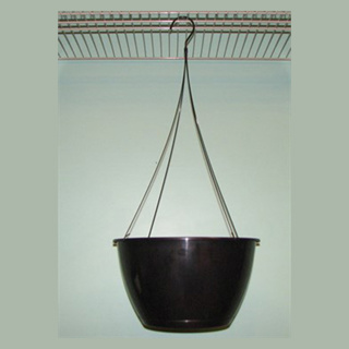 Hanging Basket Belden 14" Saucerless With Flex Hangers Black