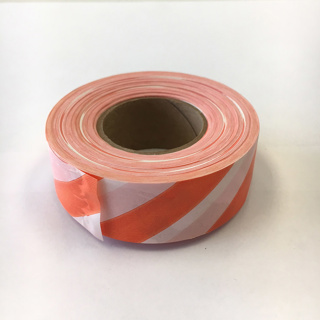 Flagging Tape Striped Orange/White