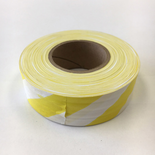 Flagging Tape Striped Yellow/White