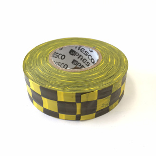 Flagging Tape Checked Yellow/Black