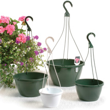 Hanging Basket HC Companies 10.75" Traditional Saucerless White - Hangers Not Included